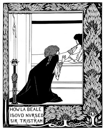 How La Beale Isoud Nursed Sir Tristram. Illustration to the Book Le Morte d