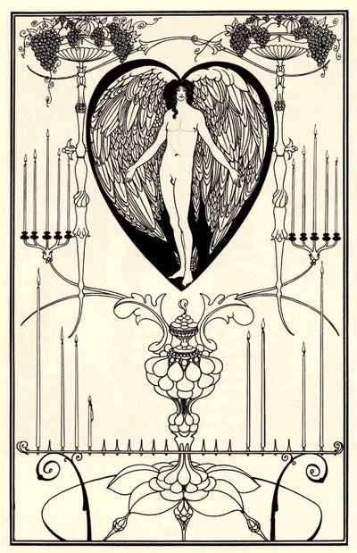 Illustration for The Mirror of Love by Marc-André Raffalovich by Aubrey Beardsley