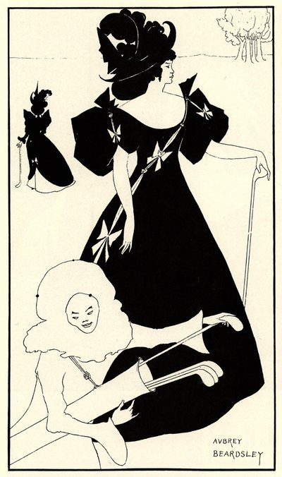 Invitation Card for the Opening of the Golf Club by Aubrey Beardsley