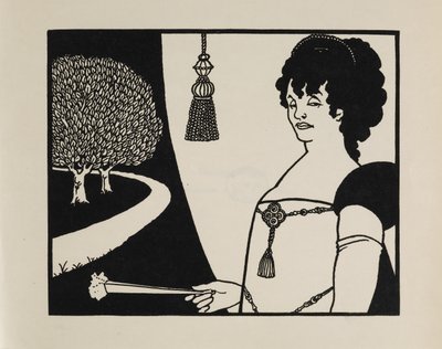 Madame Rejane, from a Book of Fifty Drawings by Aubrey Beardsley