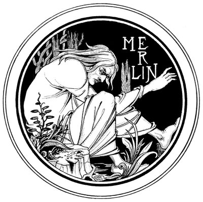 Merlin, an illustration from 