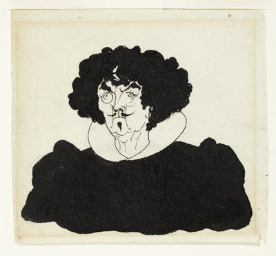 Portrait of Whistler in Spanish 17th Century Costume by Aubrey Beardsley