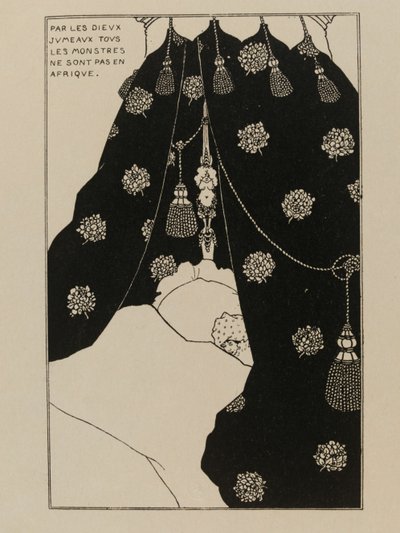 Self-Portrait in Bed by Aubrey Beardsley