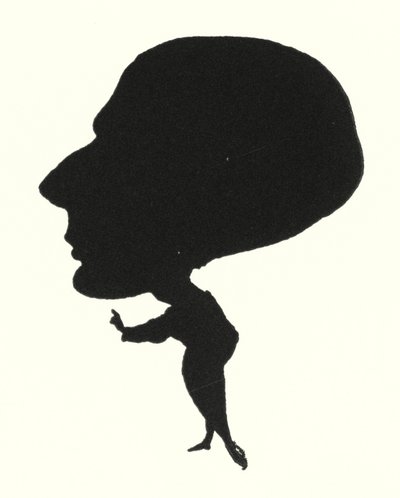Silhouette of Aubrey Beardsley by Aubrey Beardsley