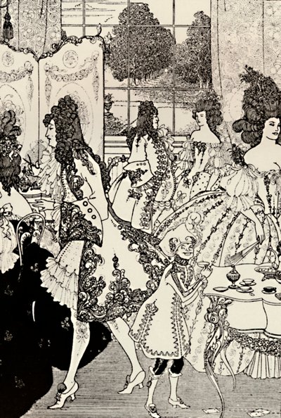 The Rape of the Lock. Alexander Pope. Pen Drawing, 1896 by Aubrey Beardsley