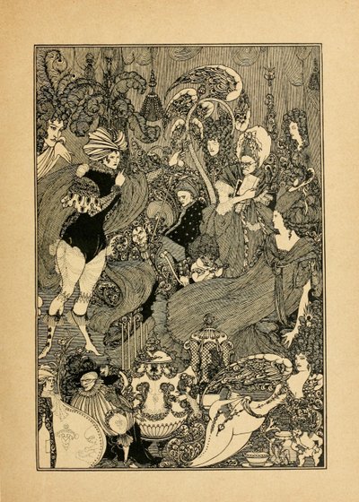 The Rape of the Lock. Illustration for The Cave of Spleen by Alexander Pope by Aubrey Beardsley