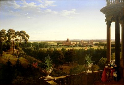 View of the New Palace in Potsdam by August Ahlborn
