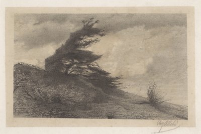 Landscape in Stormy Weather by August Allebe