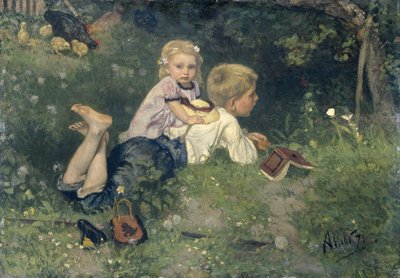The Butterflies by August Allebe