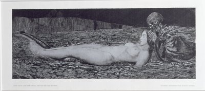 One Corpse, from the cycle Death and the Maiden by August Bromse