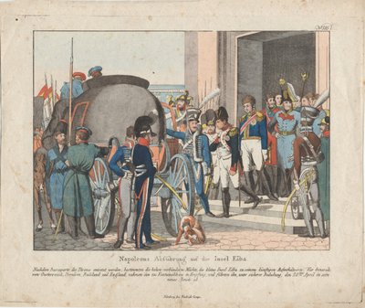 The Departure of Napoleon to the Island of Elba by August Friedrich Andreas Campe