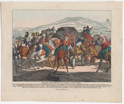 The Flight of Napoleon after the Battle of Waterloo by August Friedrich Andreas Campe
