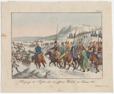 The Russian Army Crosses the Vistula in January 1813 by August Friedrich Andreas Campe