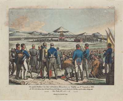 The Great Feast of the Three Allied Monarchs at Teplitz Teplice by August Friedrich Andreas Campe