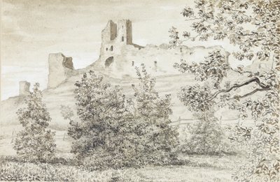 View of the Ruins of Rakvere Castle, 1828 by August Georg Wilhelm Pezold