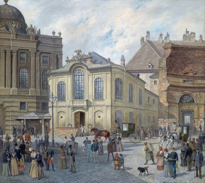 The Old Burgtheater in Vienna by August Gerasch