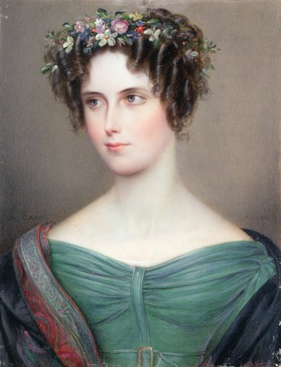 Portrait of a Lady, Possibly the Hon. C. Barrington by August Grahl
