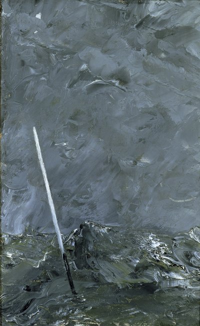 Stormy Sea Buoy without Top Mark by August Johan Strindberg