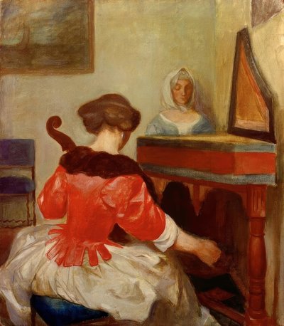 The Concert, Copy after Gerard ter Borch by August Macke