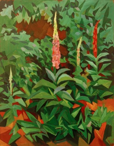 Foxgloves in the Garden by August Macke