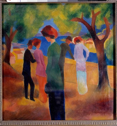 Lady with the Green Jacket by August Macke