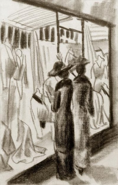 Fashion Shop in the Arcade by August Macke