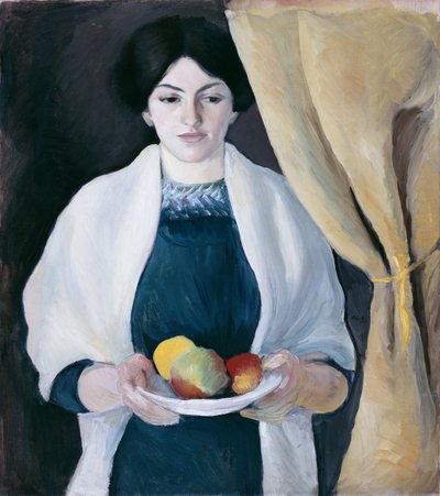 Portrait with Apples by August Macke