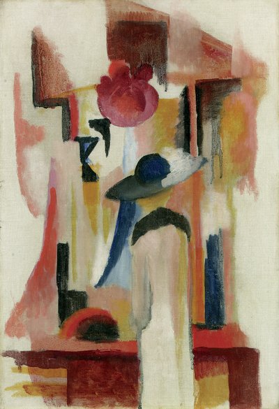 Study of a bright shop window by August Macke
