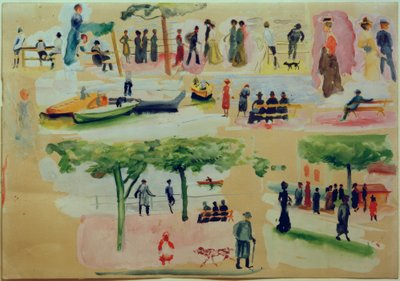 Types from Tegernsee I by August Macke