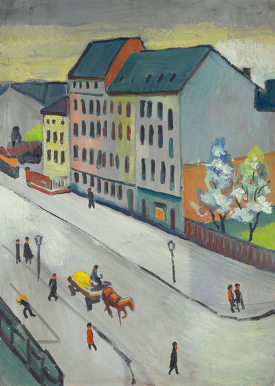 Our Street in Gray by August Macke