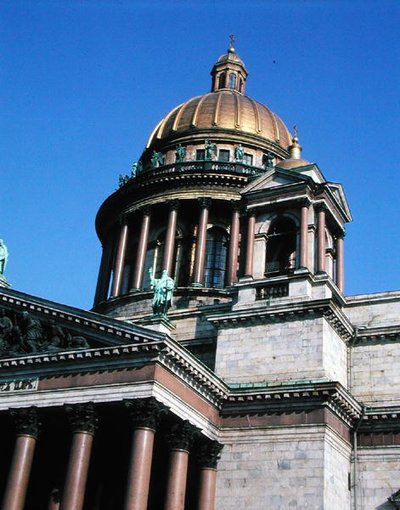 Exterior View of the Dome and Portico, Built 1817-57 by August Ricard Montferrand