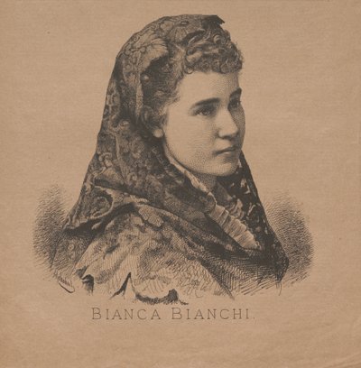 Portrait of the Opera Singer Bianca Bianchi by August Schubert