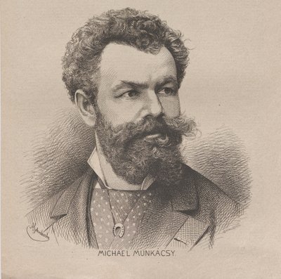 Portrait of the Artist Mihály von Munkácsy by August Schubert