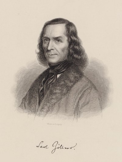 Portrait of the Composer Carl Friedrich Zöllner, 1800-1860, c. 1850 by August Weger