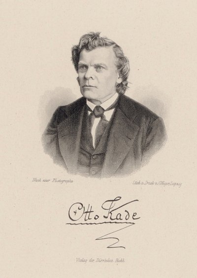 Portrait of the Composer Otto Kade 1819-1900 by August Weger