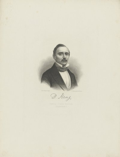 Portrait of the pianist and composer Diederich Krug, c. 1850 by August Weger