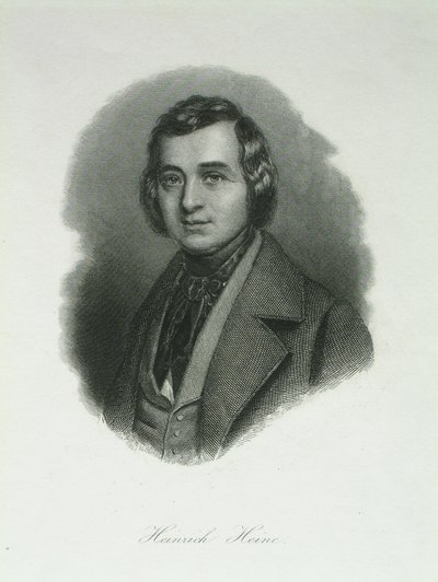 Portrait of the Poet Heinrich Heine, 1842 by August Weger