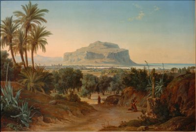 View of Palermo and Monte Pellegrino by August Wilhelm Julius Ahlborn