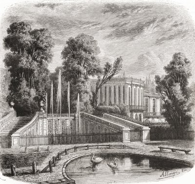 Le Petit Trianon at Versailles, France, 19th century by Auguste Allonge