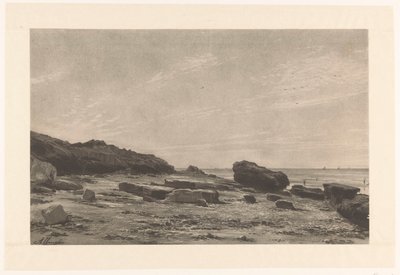Rocky Coast (Views of Hyères series) by Auguste Allonge