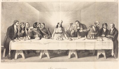 Revolutionary Scene: Parody on the Last Supper by Auguste Bouquet