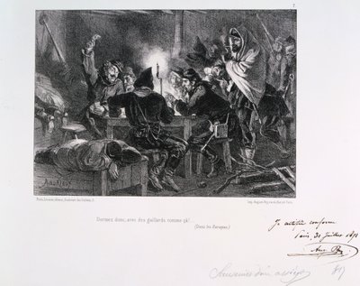 Sleep then, with fellows like that!, Siege of Paris, 1870-1871 by Auguste Bry
