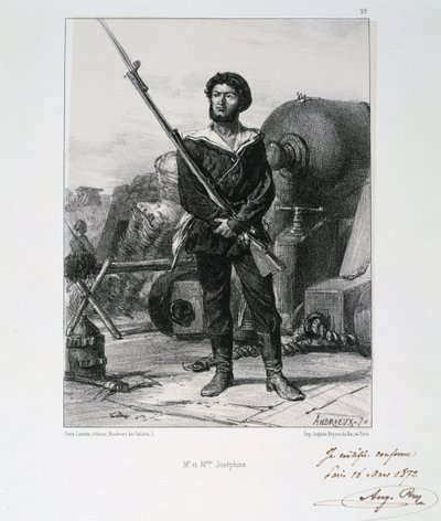 M et Mme Josephine, Siege of Paris, Franco-Prussian War, 1870-1872 by Auguste Bry