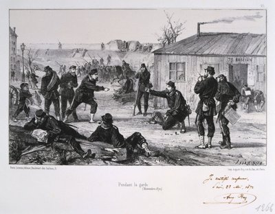 Pendant la Garde, Siege of Paris, Franco-Prussian War by Auguste Bry