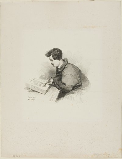 Portrait of Auguste Raffet by Auguste Bry