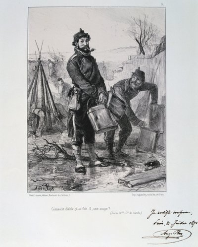 Soldiers of the Garde Nationale, Siege of Paris by Auguste Bry
