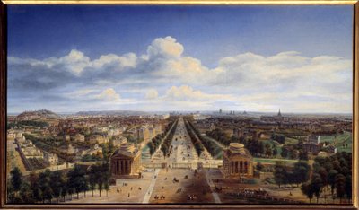 View of Paris taken from the Arc de Triomphe de l