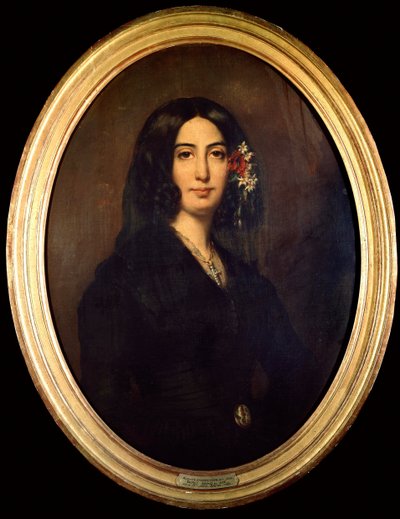 Portrait of George Sand (Aurore Dupin, Baronne Dudevant) (1804-1876) in 1832. Painting by Auguste Charpentier (1813-1880). Paris Musee Carnavalet by Auguste Charpentier