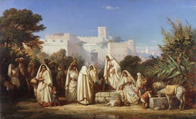 The Well of the Casbah at Tangier by Auguste Delacroix