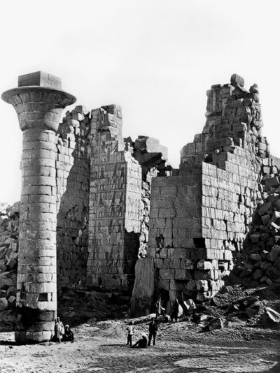Column at Karnak, Egypt by Auguste Edouard Mariette